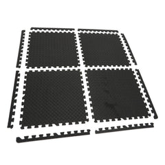 Piastrelle in schiuma EVA protezione pavimento, tappeto da fitness a puzzle, antiscivolo, pavimento protettivo incastro palestra, materassino per home gym, per palestra, garage, piscina, 61 × 61 cm HBM Machines