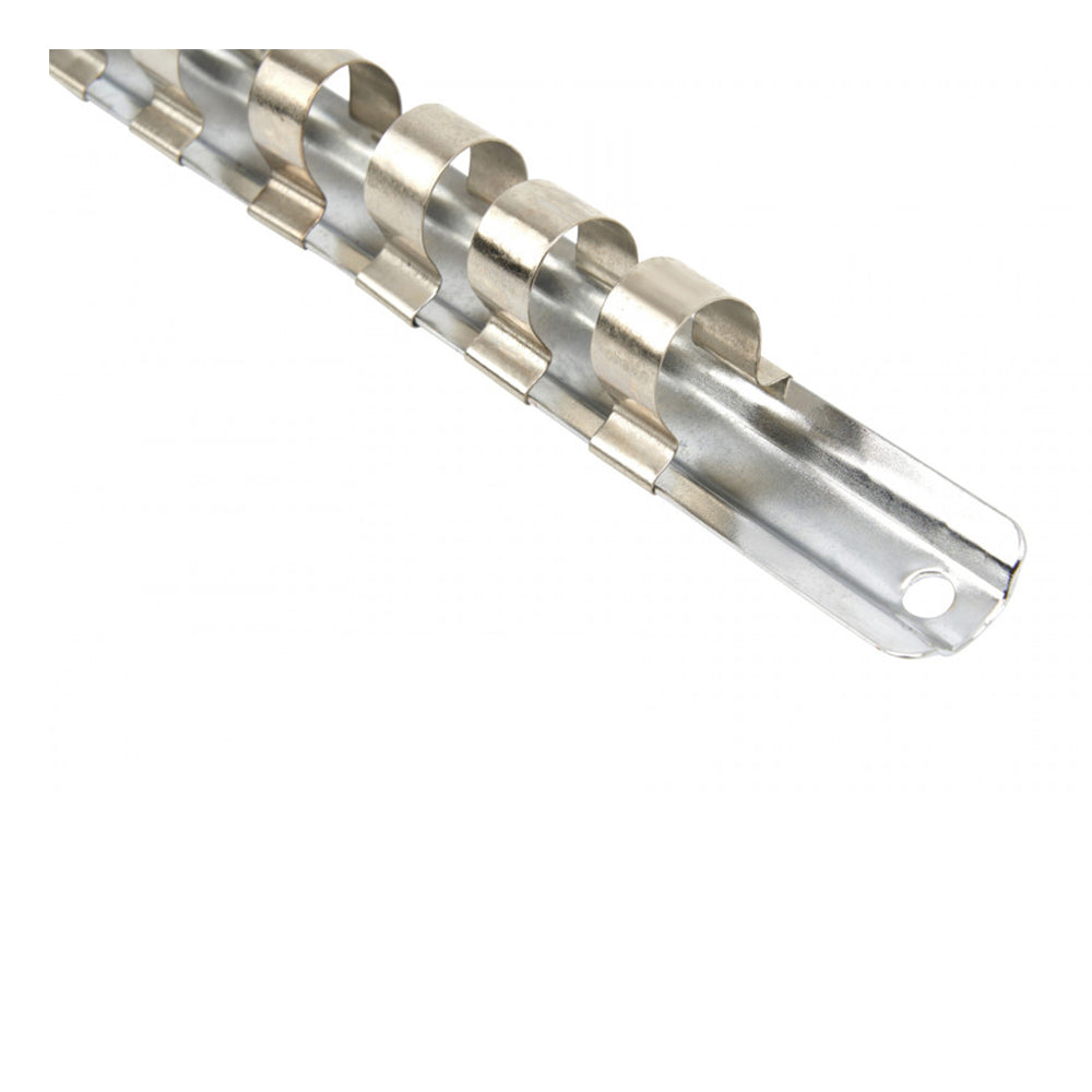 Supporto porta per chiavi a bussola da 1/2"3/8"1/4", organizer metallico per chiavi a bussola, supporto per binario, per miglior organizer per attrezzi in garage, supporto presa salvaspazio organizer vassoio scaffale rack binario, 3 pezzi Hbm