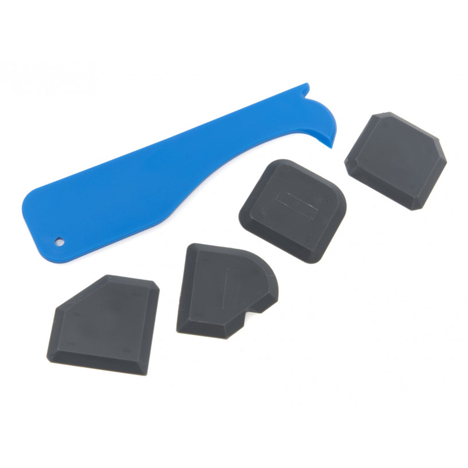 Set rimuovi silicone e lisciatore fughe – kit attrezzi sigillante con raschietto e spatola – set di 5 spatole, strumenti per applicare e rimuovere silicone per bagno cucina e piastrelle
