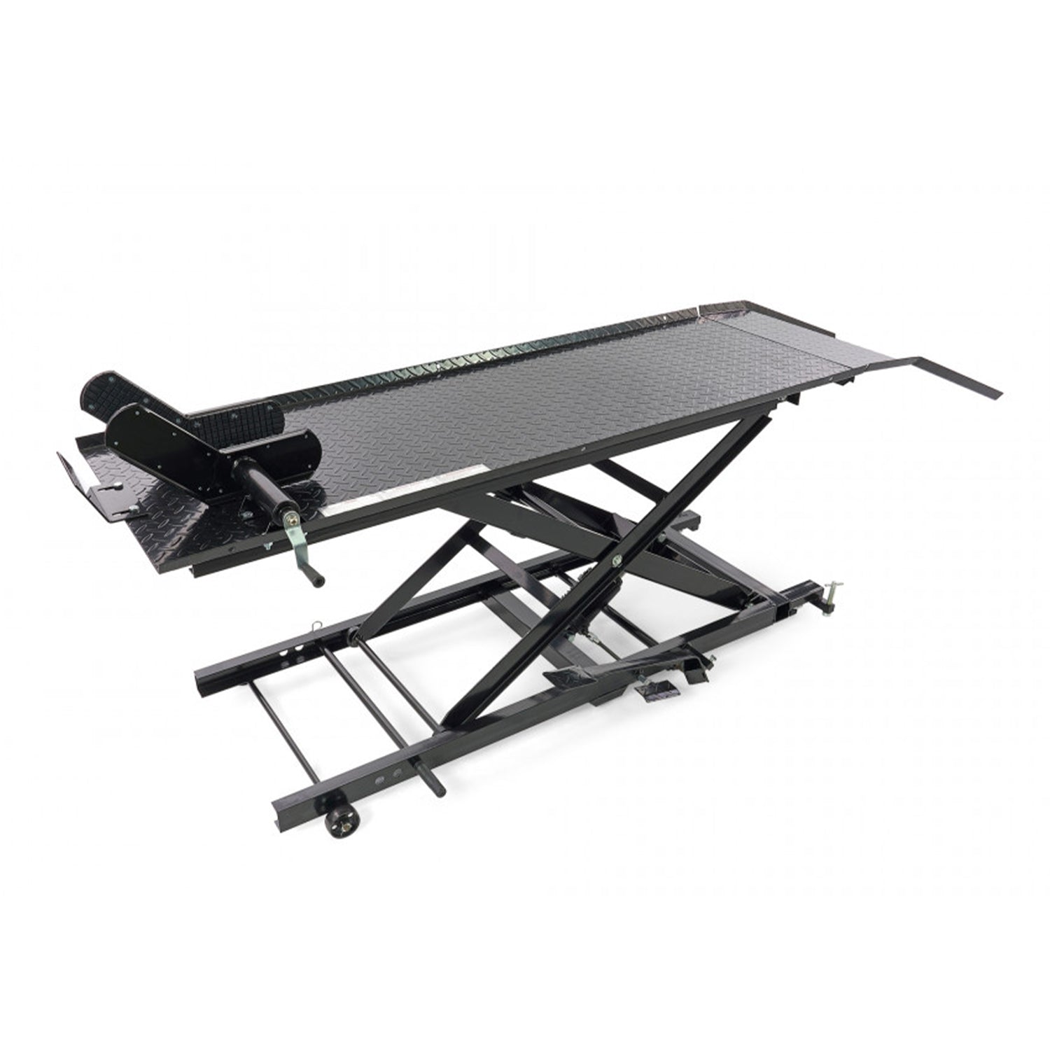 Ponte sollevatore idraulico per motocicli scooter 450 kg, piattaforma sollevatore idraulico, HBM 200 nero