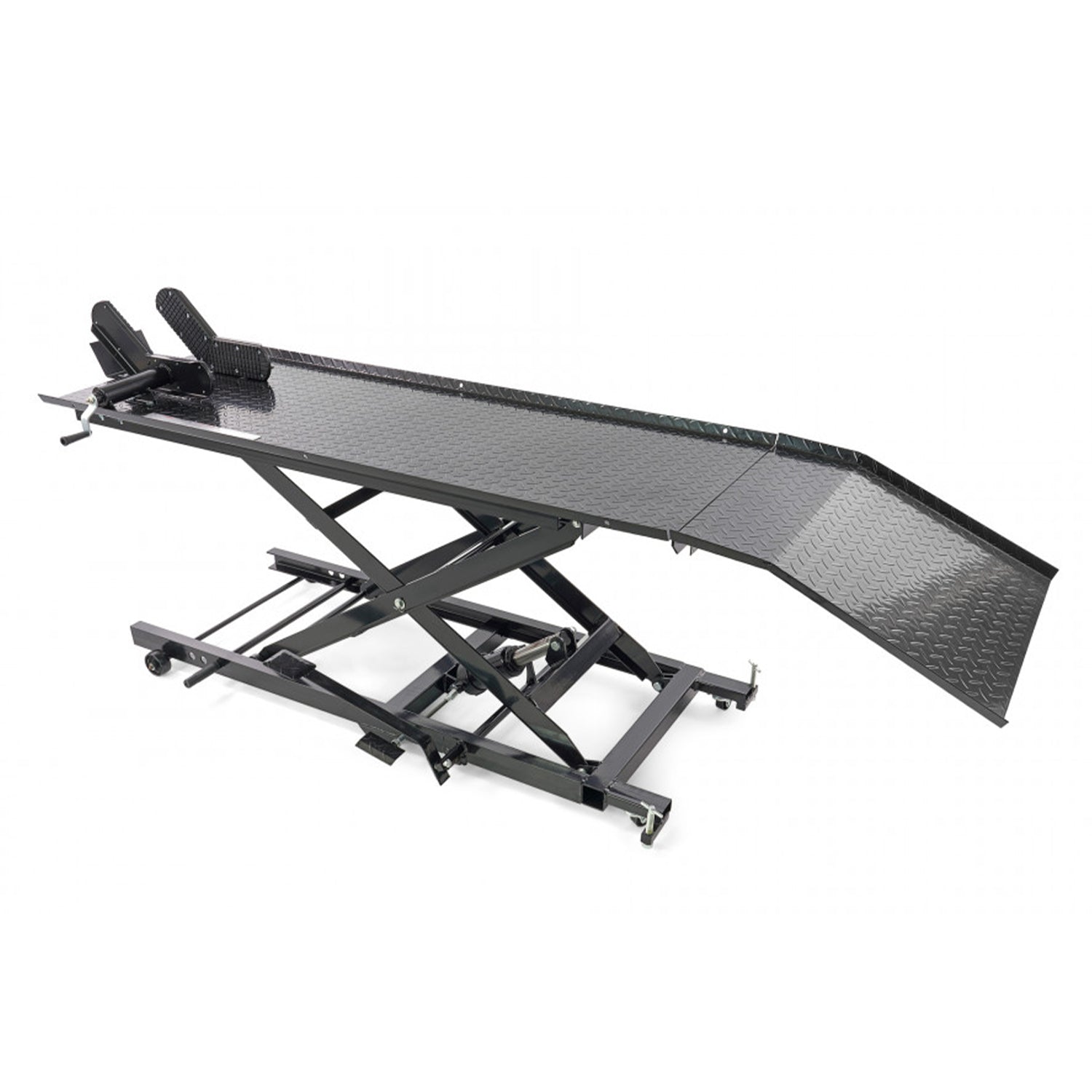 Ponte sollevatore idraulico per motocicli scooter 450 kg, piattaforma sollevatore idraulico, HBM 200 nero