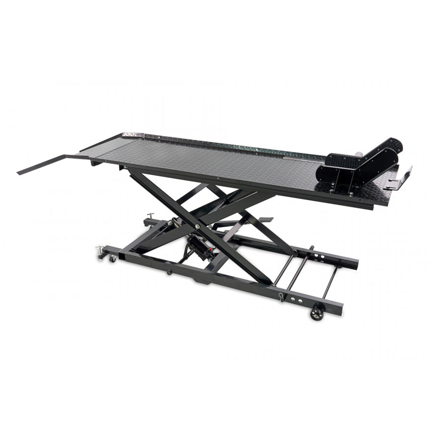 Ponte sollevatore idraulico per motocicli scooter 450 kg, piattaforma sollevatore idraulico, HBM 200 nero