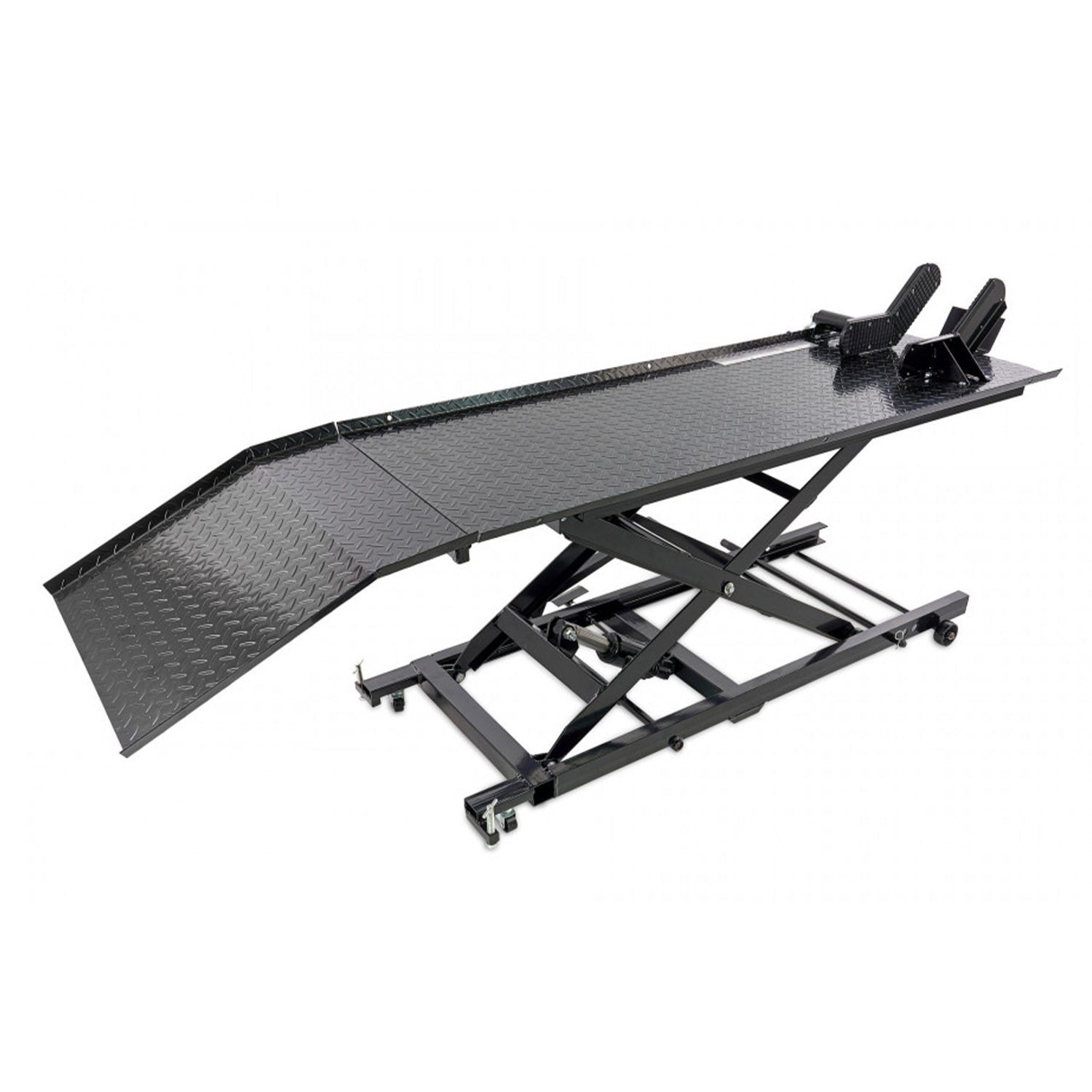 Ponte sollevatore idraulico per motocicli scooter 450 kg, piattaforma sollevatore idraulico, HBM 200 nero
