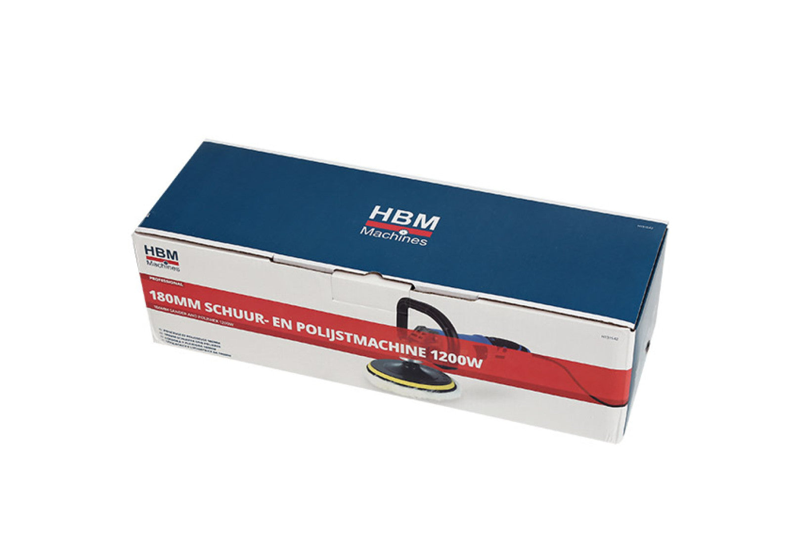 Lucidatrice orbitale elettrica 230V 1200W per carrozzeria, velocità regolabile, diametro 180 mm, macchina per lucidatura e ceratura auto e mobili, Hbm