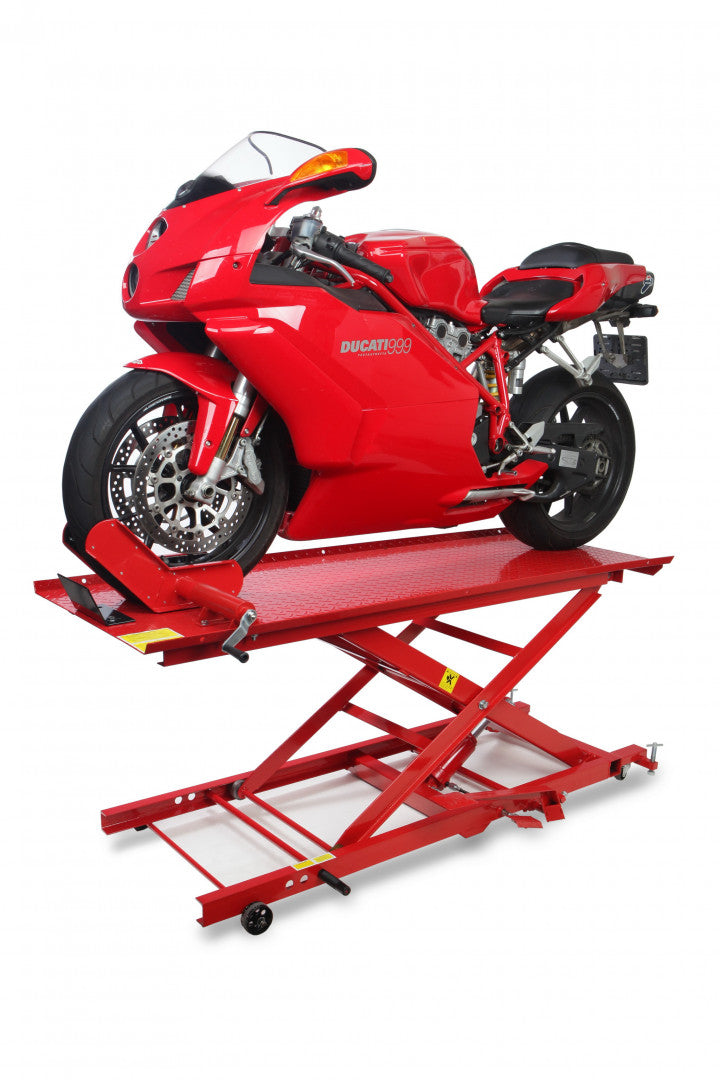 Ponte sollevatore idraulico per motocicli scooter 450 kg, piattaforma sollevatore idraulico, HBM Machines Olanda