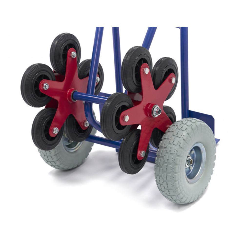 Carrello portapacchi pieghevole 150kg pneumatici maniglie ergonomiche carrellino con ruote portatutto carrelli a mano saliscale in acciaio trasloco porta sacchi trasporto carichi pesanti, Hbm