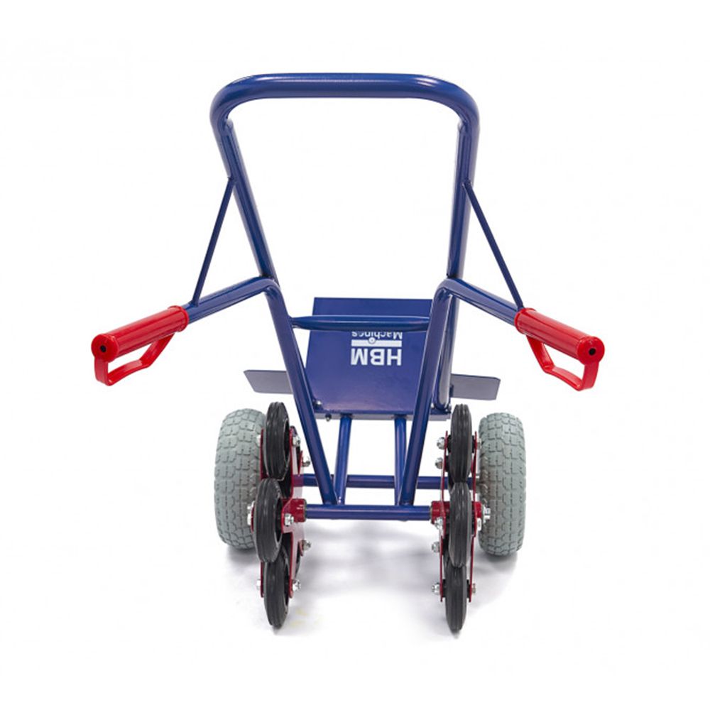 Carrello portapacchi pieghevole 150kg pneumatici maniglie ergonomiche carrellino con ruote portatutto carrelli a mano saliscale in acciaio trasloco porta sacchi trasporto carichi pesanti, Hbm