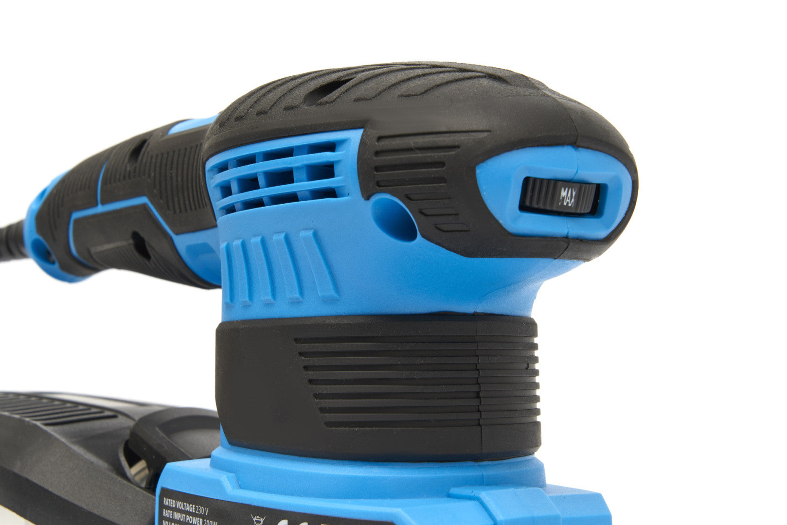 Levigatrice multifunzione 3-in-1, 200W, velocità regolabile, carte abrasive, bassa vibrazione, aspirazione della polvere, levigatrice mouse, orbitale, eccentrica per legno acciaio plastica