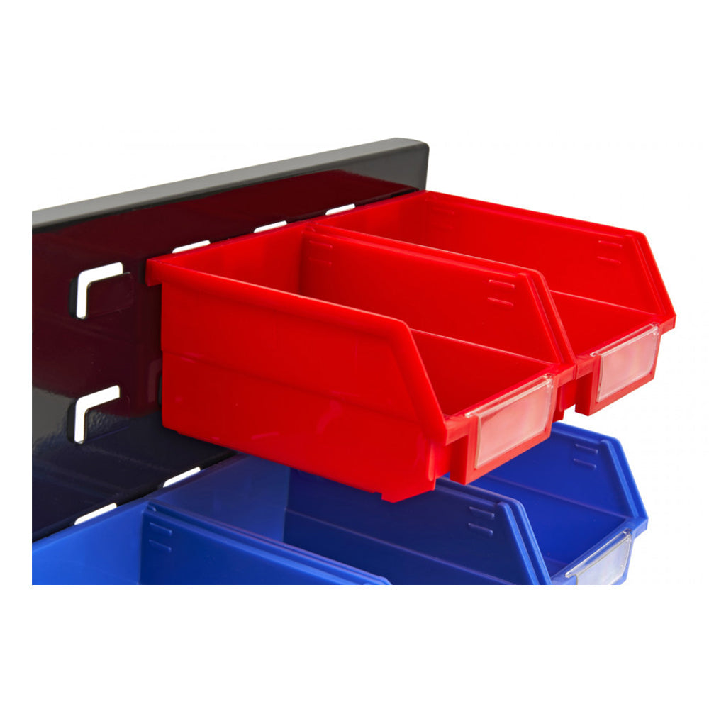Pannello forato portautensili, pannello portaoggetti, con 15 contenitori-cassette, per garage e officina, pannello porta attrezzi da parete, Hbm
