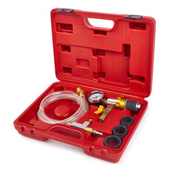 Strumenti di riempimento e spurgo per impianto raffreddamento, set di strumenti professionali per sistema di raffreddamento del radiatore, kit di spurgo e ricarica del liquido refrigerante