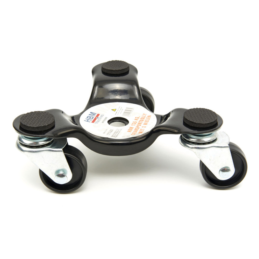 Piattaforma carico girevole con 3 ruote piroettanti 135 kg HBM