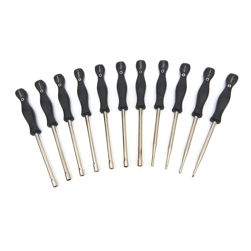 Kit di cacciaviti per la regolazione del carburatore, kit di strumenti per regolare I comuni carburatori, 11 pezzi Hbm