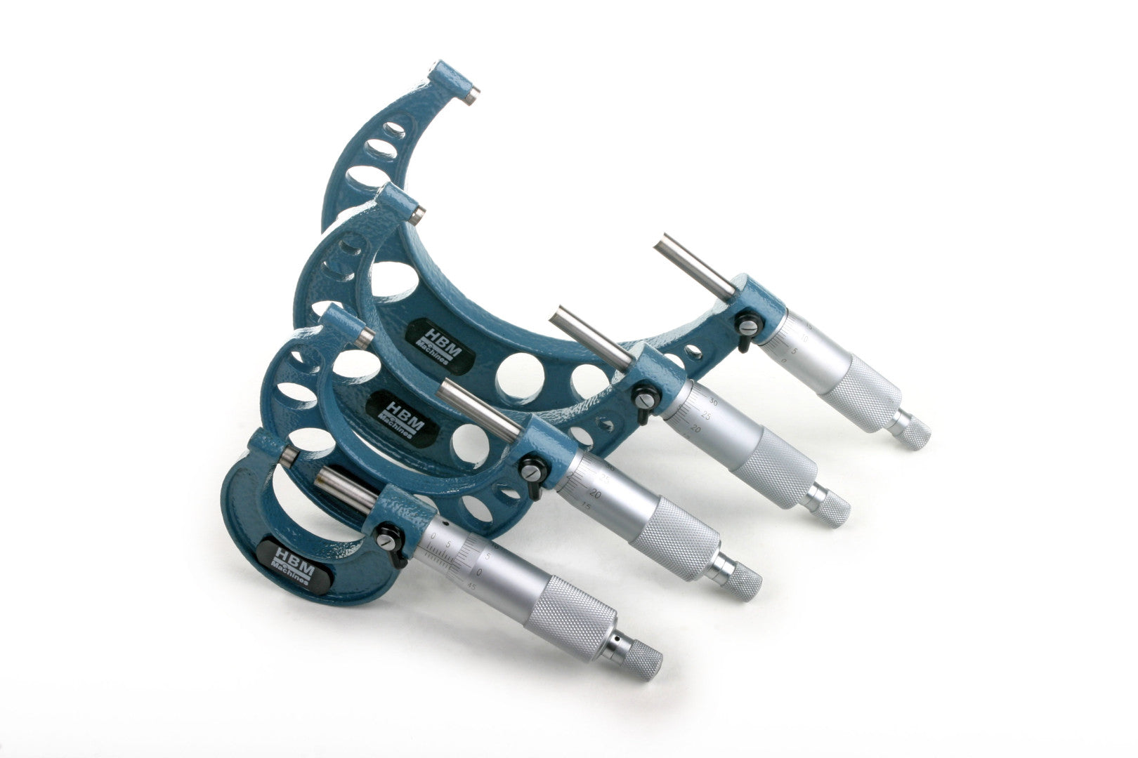 Set di micrometri per esterni, 4 pezzi 0–100 mm Hbm Machines Olanda
