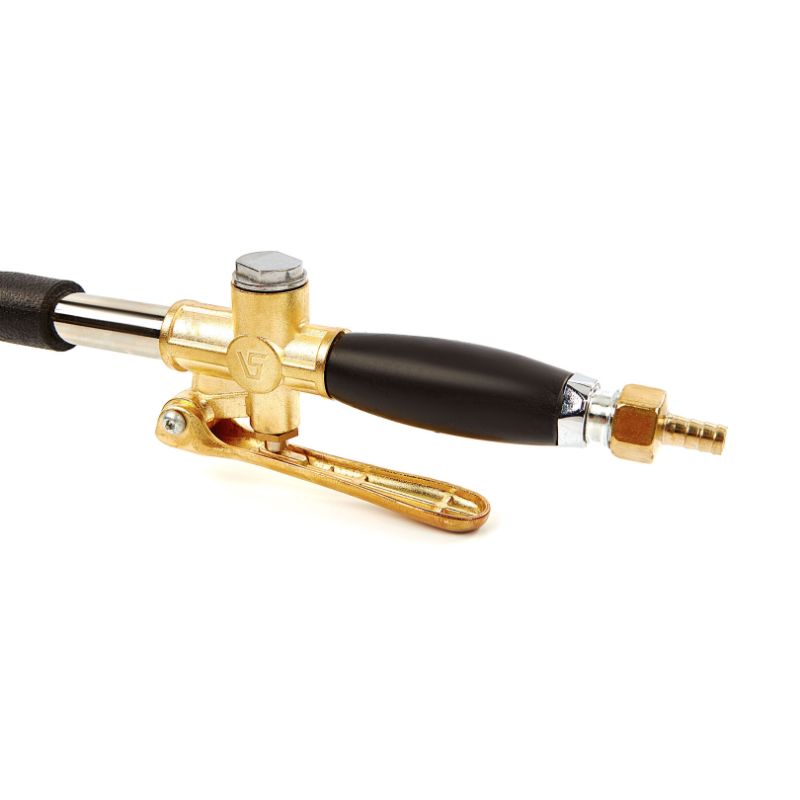 Pistola a spruzzo, pistola a spruzzo mortaio professionale, sprayer pistola intonacatrice, pistola per cemento, macchina per intonaco con fori, spruzzatore per cemento, gesso e calce per pittura murale e ristrutturazione, in acciaio inox Gebo