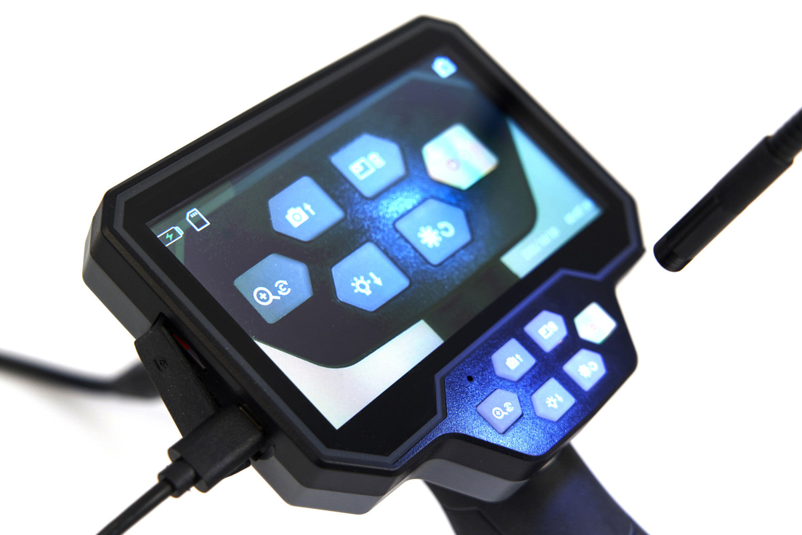Telecamera di ispezione digitale per endoscopio auto,schermo LCD da 5.0 pollici ,telecamera per endoscopio industriale
