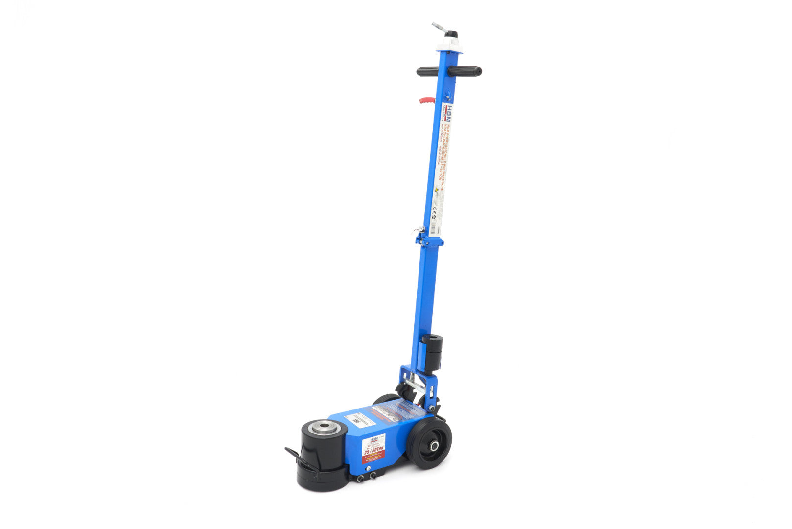 Cric pneumoidraulico 25–50 t, sollevatore idro-pneumatico a carrello ad aria compressa, mobile, per camion, veicoli commerciali da 30 tonnellate, sollevatore a carrello, per settore agricolo, HBM