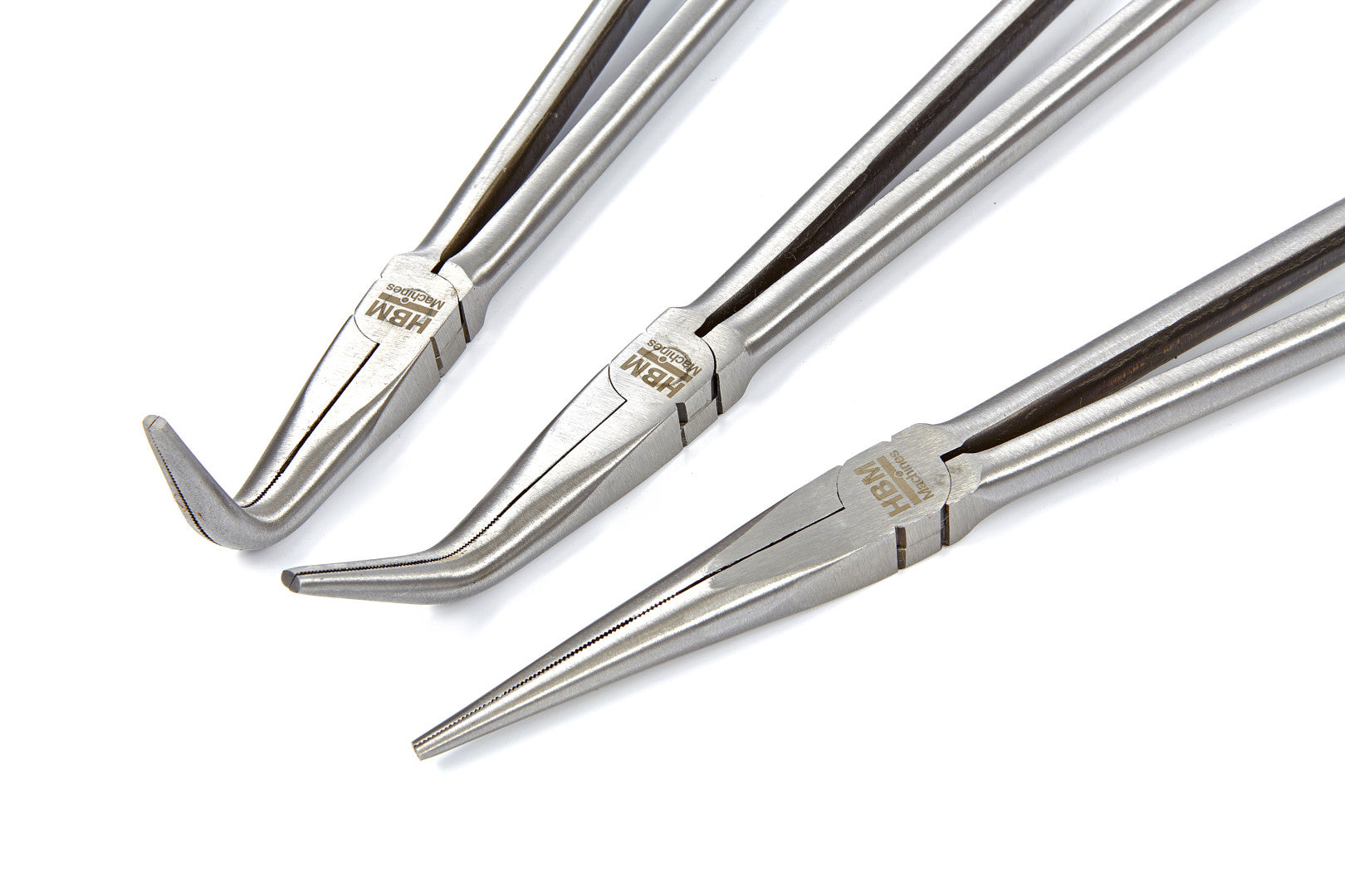 Set di pinze a becchi extra lunghi 400 mm, 3 pezzi HBM