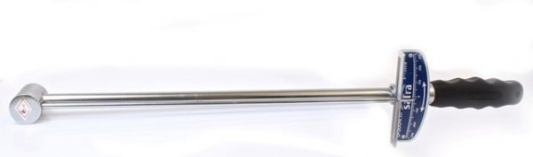 Chiave dinamometrica dual, doppia scala su manico, 1/2", 0–300 Nm, in acciaio Cr-V di alta qualità, con scala calibrata di precisione