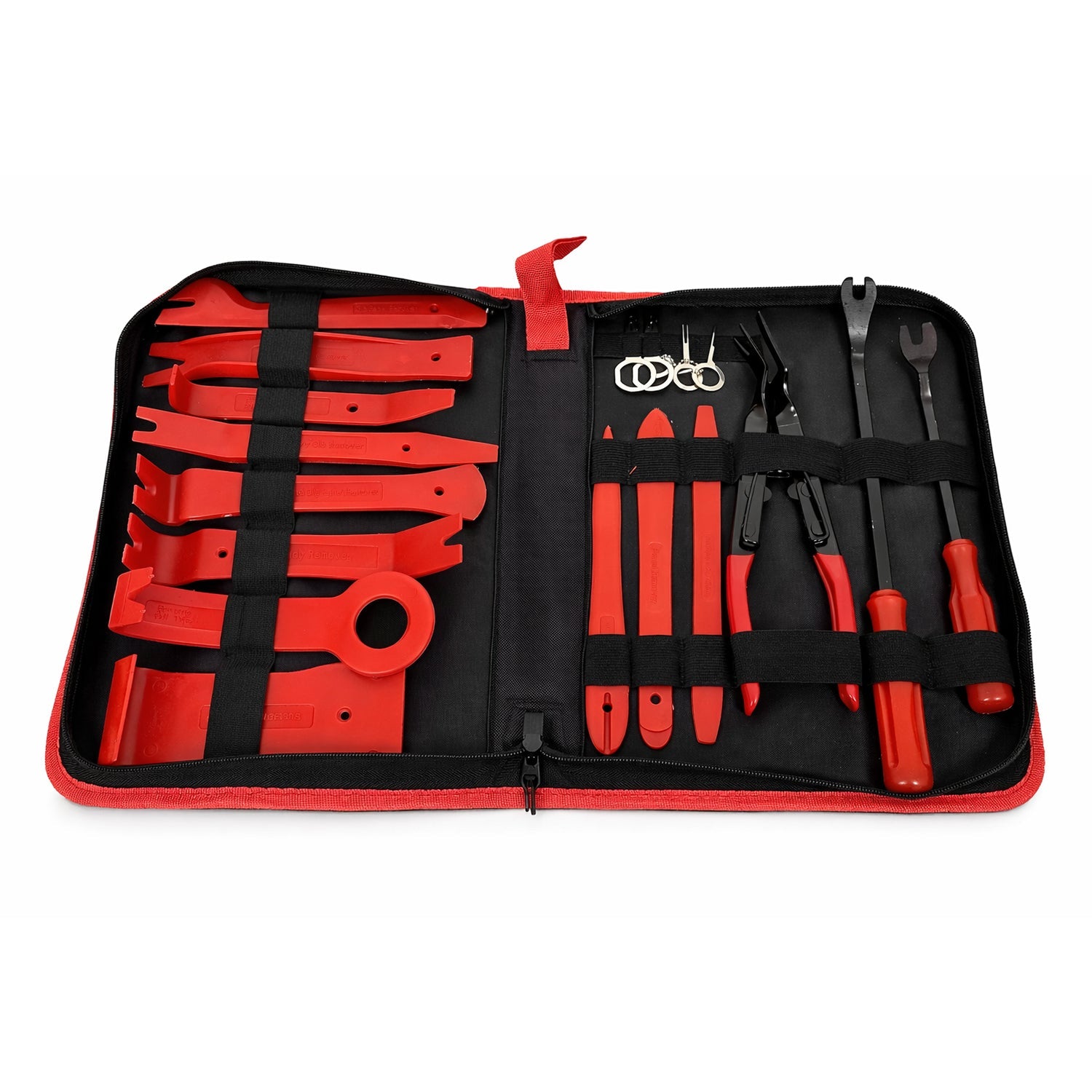 Set 20 pz smontaggio rimozione pannelli portiere clip auto, stereo cruscotto, kit smontaggio pannelli auto, strumento di rimozione pannelli, cunei di plastica leve kit, per smontare pannello interno auto radio, Gebo Tools