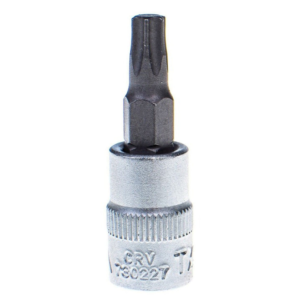 Inserto Torx chiave a bussola T27 acciaio, a 1/4", esagonale per riparare motocicli, biciclette, mobili