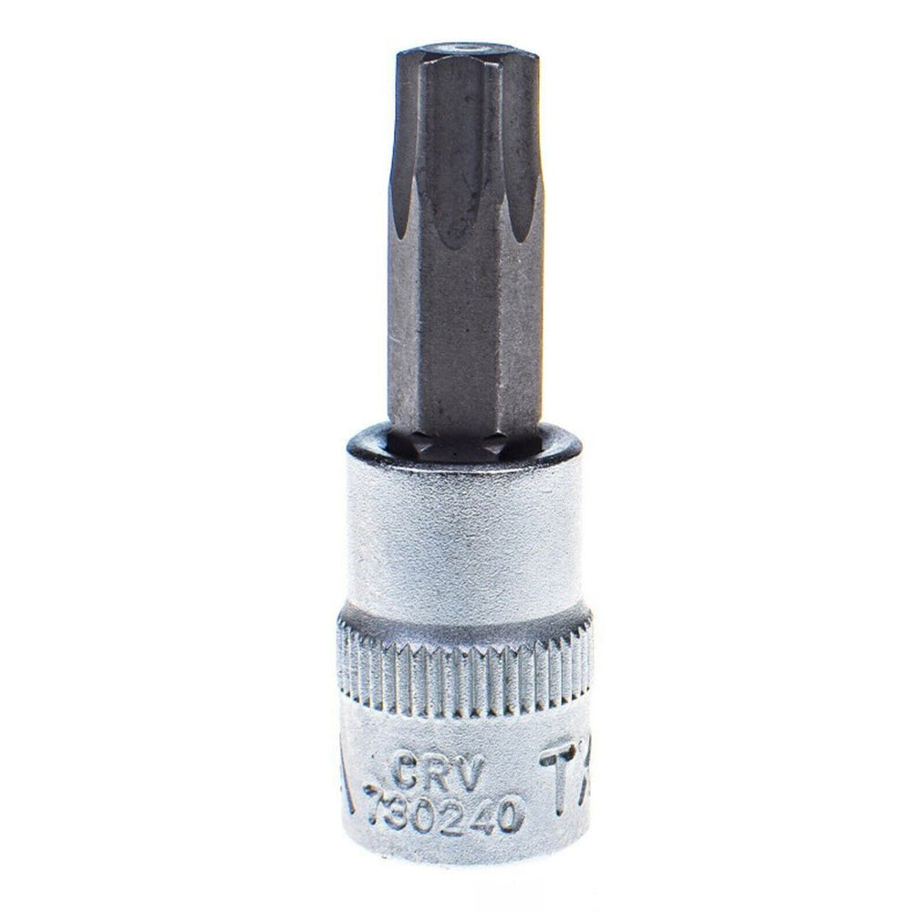 Inserto Torx chiave a bussola T40 acciaio, a 1/4", esagonale per riparare motocicli, biciclette, mobili