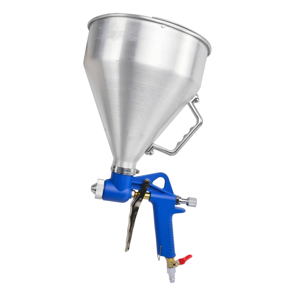 Intonacatrice a spruzzo, pistola per intonaco, ad aria compressa a imbuto in metallo, per verniciatura portatile, con ugelli 4, 6, 8 mm, 4.5 litri