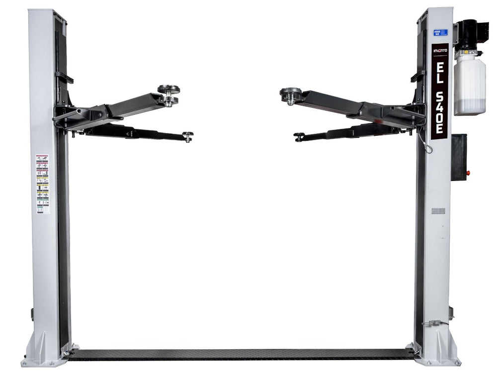 Ponte sollevatore auto a 2 colonne, portata 4000 kg, 230v,sblocco manuale elettroidraulico, Invento EL S 40E