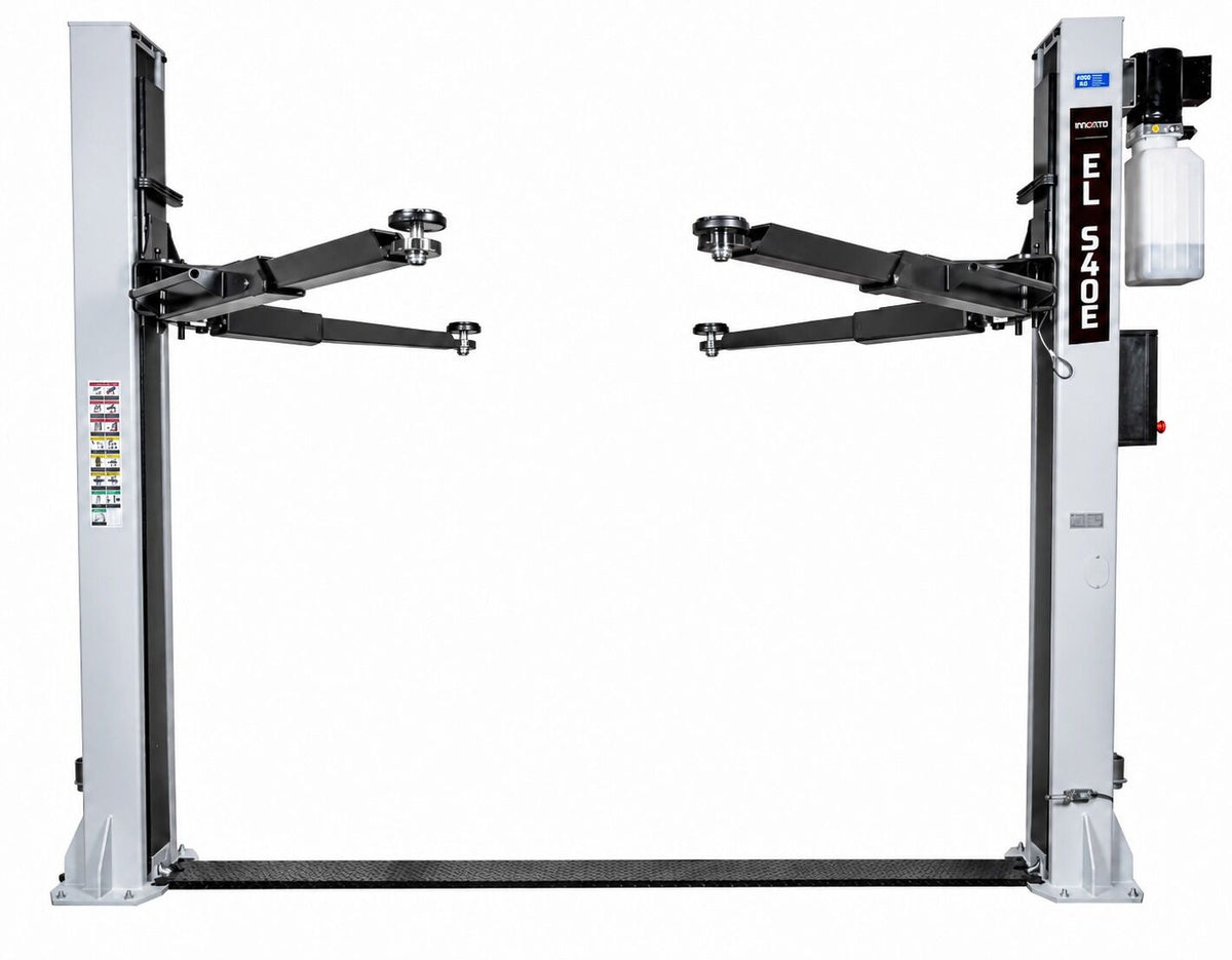 Ponte sollevatore auto a 2 colonne, portata 4000 kg, 230v, sblocco manuale elettroidraulico, Invento EL S40E