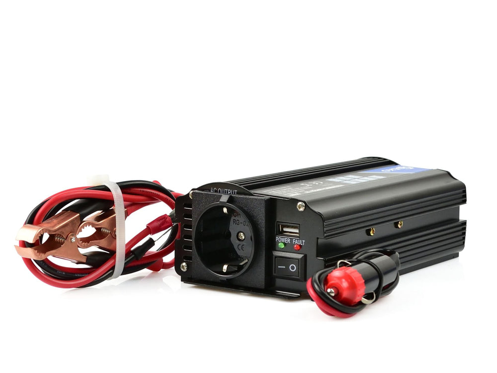 Inverter onda modificata, invertitore di tensione fotovoltaico per camper auto, convertitore di potenza, adatto per elettrodomestici, e campeggio, 12–220 V 350/700 W