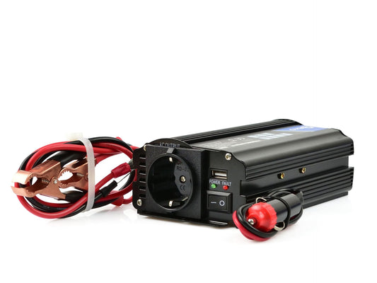 Inverter onda modificata, invertitore di tensione fotovoltaico per camper auto, convertitore di potenza, adatto per elettrodomestici, camper e campeggio, 12–220 V 350/700 W