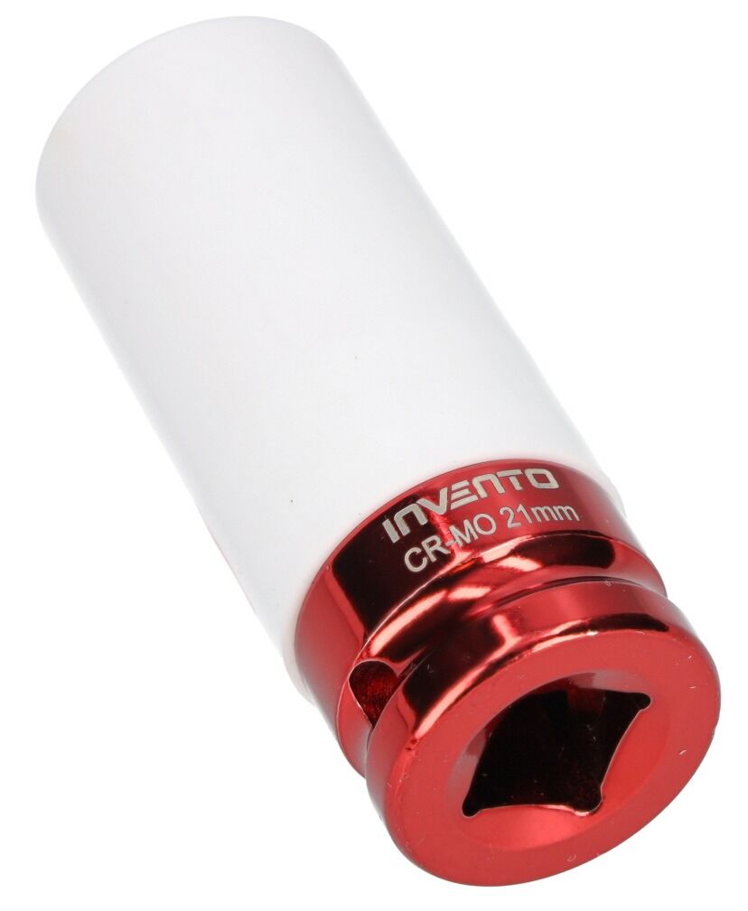 Chiave bussola 1/2" per ruota da 21mm, protegge cerchioni e dadi personalizzati con guaina protettiva-rinforzo in acciaio al cromo-molibdeno, Cr-Mo