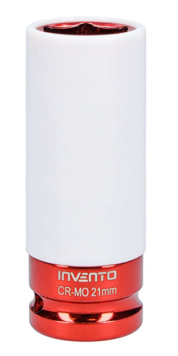 Chiave bussola 1/2" per ruota da 21mm, protegge cerchioni e dadi personalizzati con guaina protettiva-rinforzo in acciaio al cromo-molibdeno, Cr-Mo