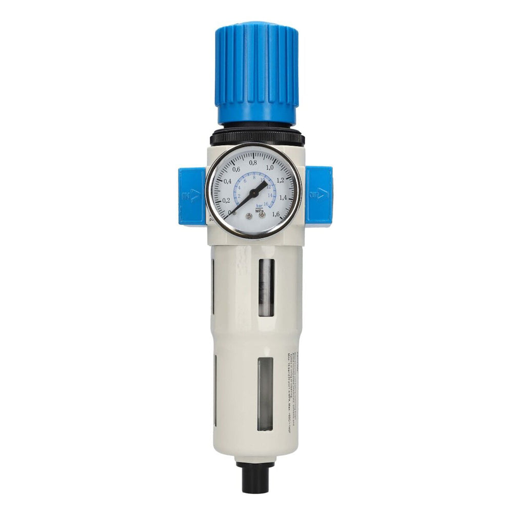 Regolatore filtro aria, di pressione del separatore d'acqua, con valvola di riduzione e manometro, accessorio per utensili pneumatici, 1/2 Pro Midi