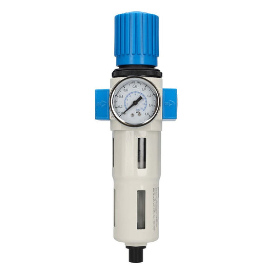 Regolatore filtro aria, regolatore di pressione del separatore d'acqua, regolatore del compressore d'aria con valvola di riduzione della pressione e manometro, accessorio per utensili pneumatici, 1/2 Pro Midi
