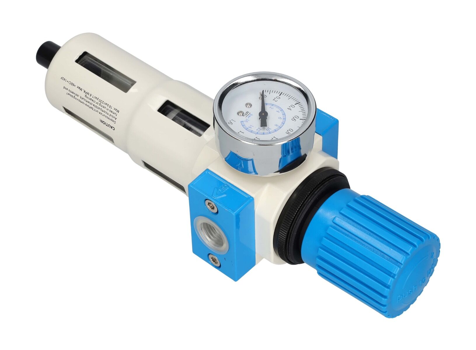 Regolatore filtro aria, regolatore di pressione del separatore d'acqua, regolatore del compressore d'aria con valvola di riduzione della pressione e manometro, accessorio per utensili pneumatici, 1/2 Pro Midi