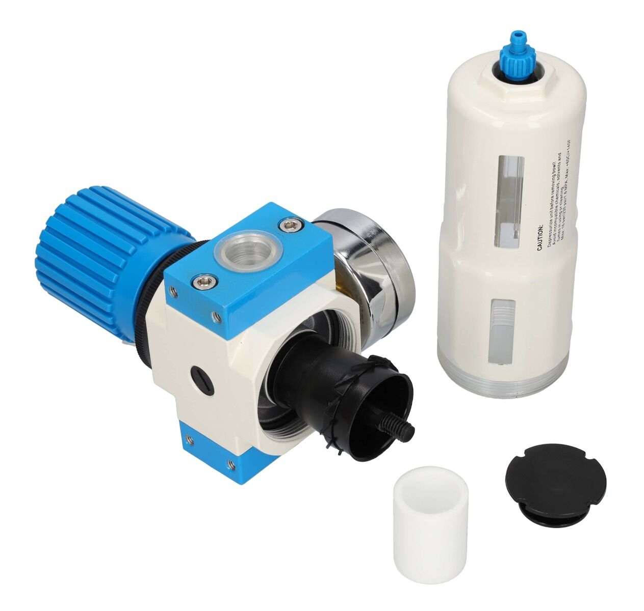 Regolatore filtro aria, regolatore di pressione del separatore d'acqua, regolatore del compressore d'aria con valvola di riduzione della pressione e manometro, accessorio per utensili pneumatici, 1/2 Pro Midi