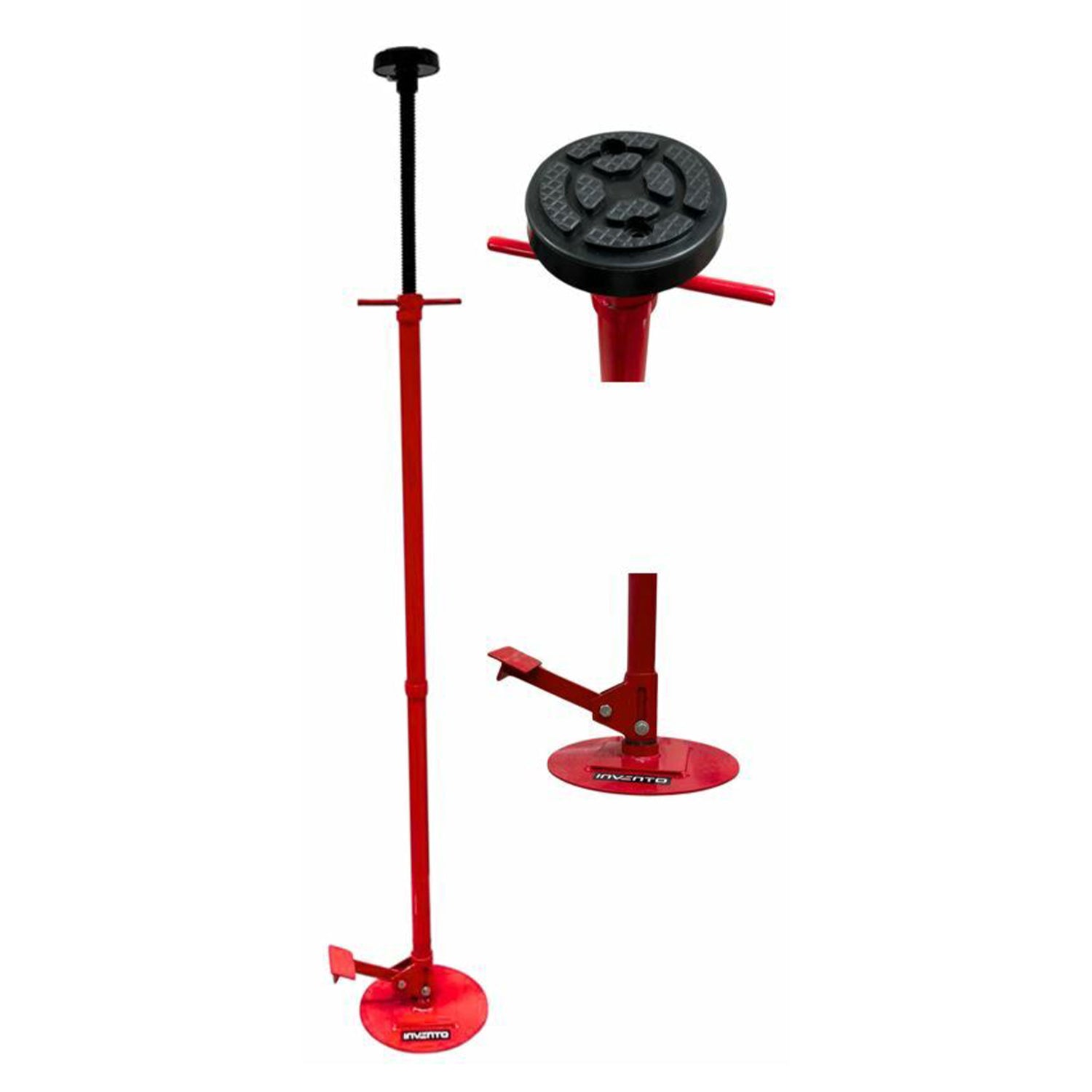 Supporto telescopico a vite con pedale, altezza min. 162 cm max 200 cm, Invento