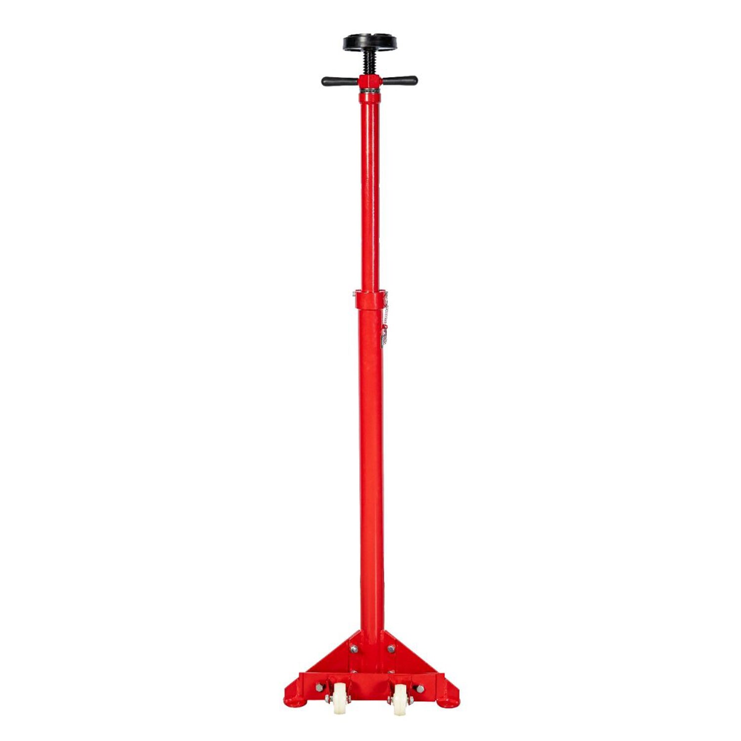 Supporto telescopico a vite con pedale, altezza min. 121 cm max 186 cm, con ruote
