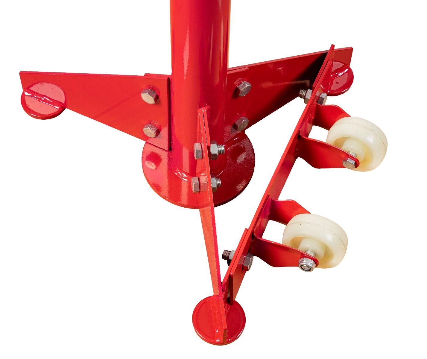 Supporto telescopico a vite con pedale, altezza min. 121 cm max 186 cm, con ruote