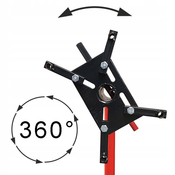 Cavalletto supporto motore, porta motore girevole, carrello sollevatore, sostegno motore da officina, capacità 450 kg, Invento