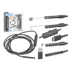 Telecamera per endoscopio auto 2 m, telecamera di ispezione con camera 5,5 mm, port usb-c