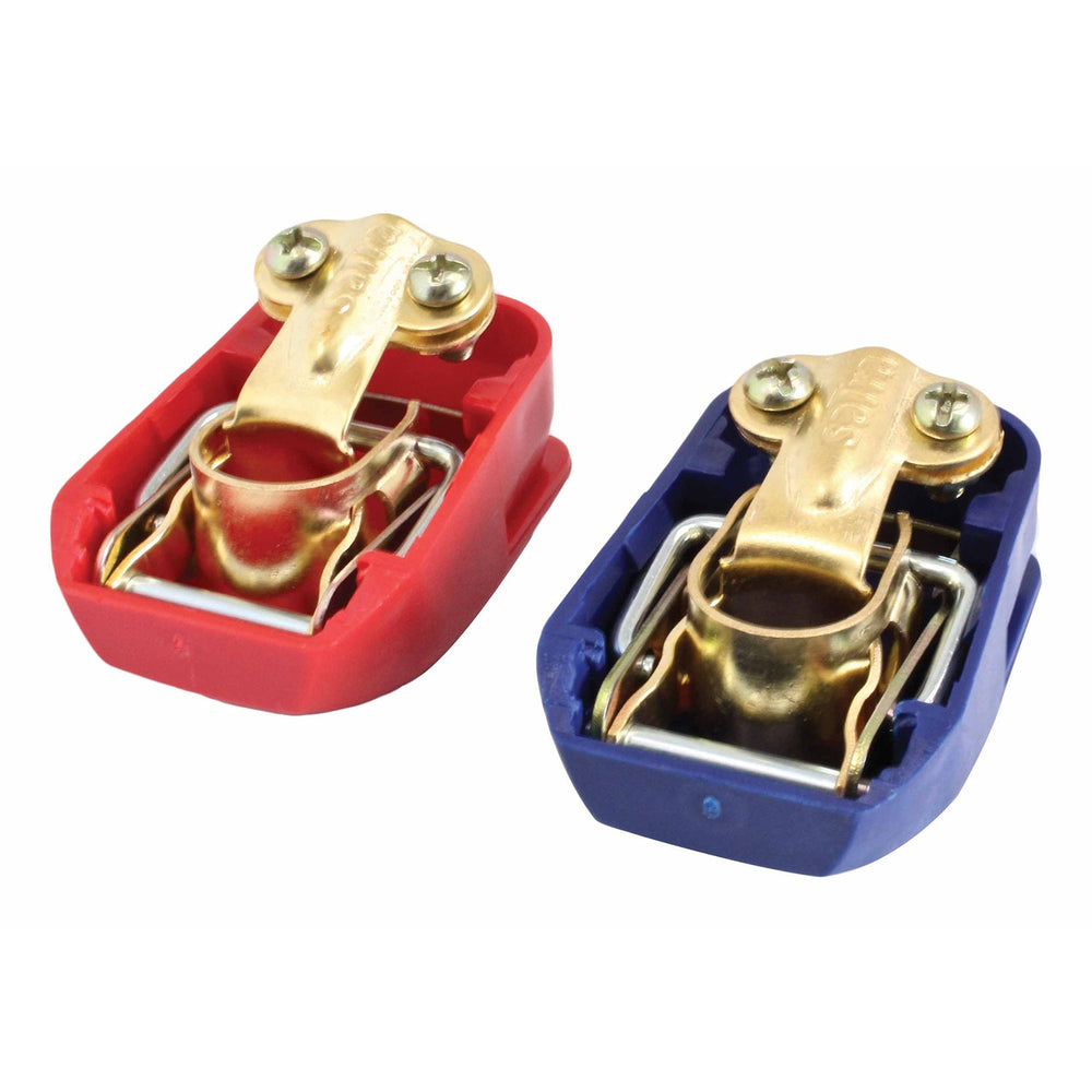 Kit-set 2 morsetti batteria sgancio rapido, per cavo, connettore, terminali