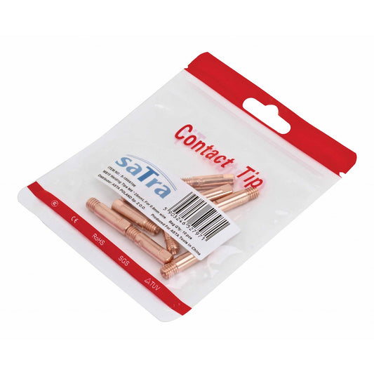 Kit-set accessori per saldature, per MIG/MAG, per saldatrice, ugelli puntali per saldatura 0, 6 mm, torcia, ugello conico tazza a gas, filettatura M6x25, 10 pezzi