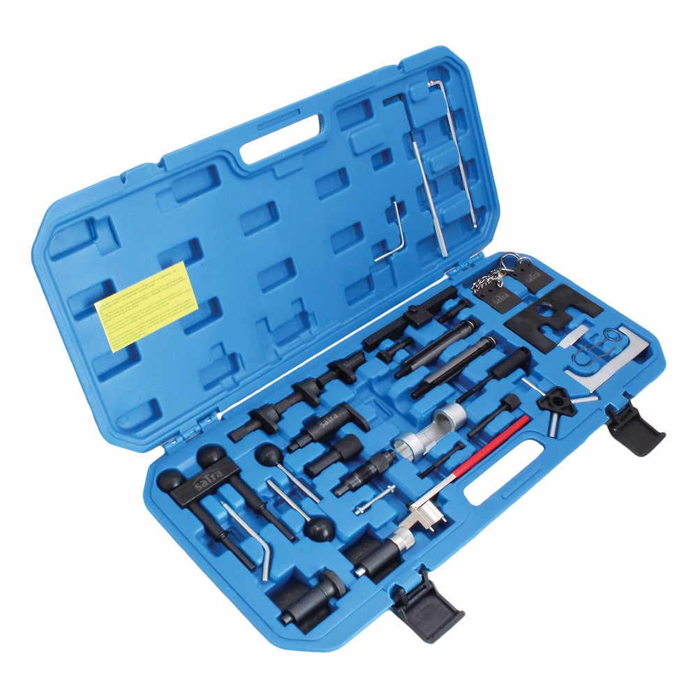 Kit-set attrezzi per messa in fase motori, per il bloccaggio della cinghia di distribuzione dell'albero a camme del motore, compatibile con VW Audi Seat Skoda 1.2 1.4 1.6 1.9 2.0 2.5 3.3 diesel e benzina