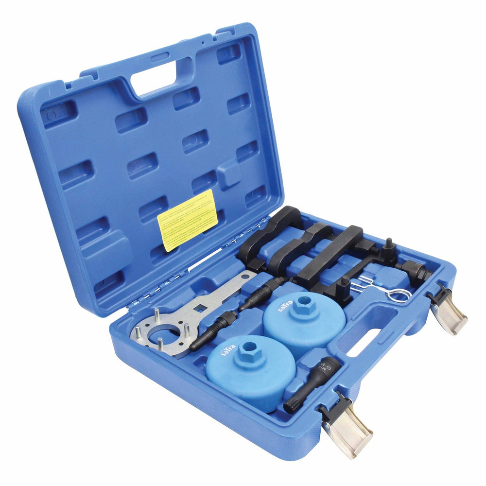 Kit-set attrezzi per messa in fase motori, per il bloccaggio della cinghia di distribuzione dell'albero a camme del motore, compatibile con VW Audi VAG 2.4 2.8 3.0 benzina