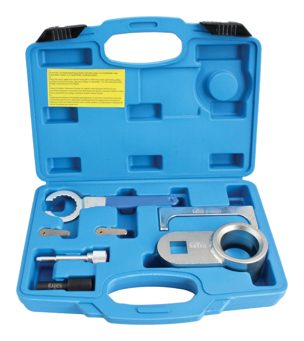 Kit-set attrezzi per messa in fase motori, per il bloccaggio della cinghia di distribuzione dell'albero a camme del motore, compatibile con VW Crafter Lt 2.4 2.5 Tdi