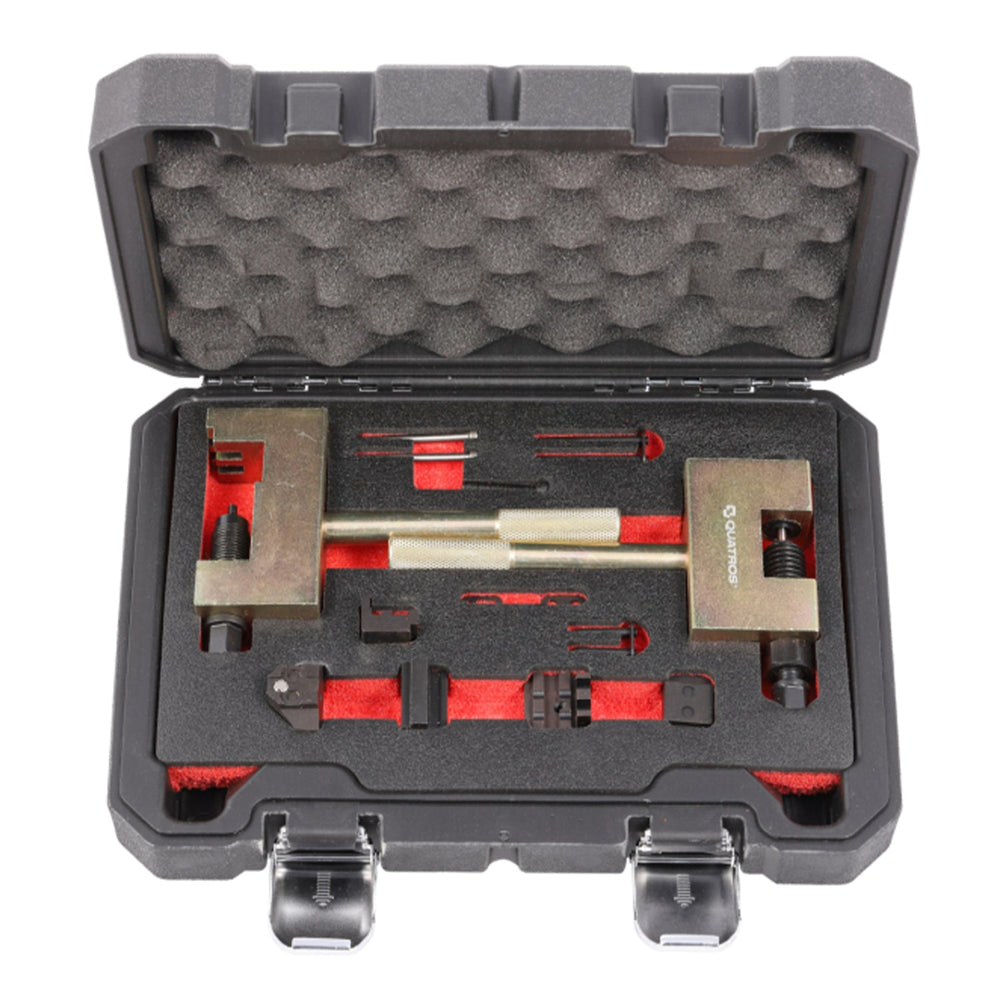 Kit-set attrezzi per rivettare catene di distribuzione del motore, strumenti di installazione per rimozione, utensile di rivettatura della catena, compatibile con Mercedes Benz