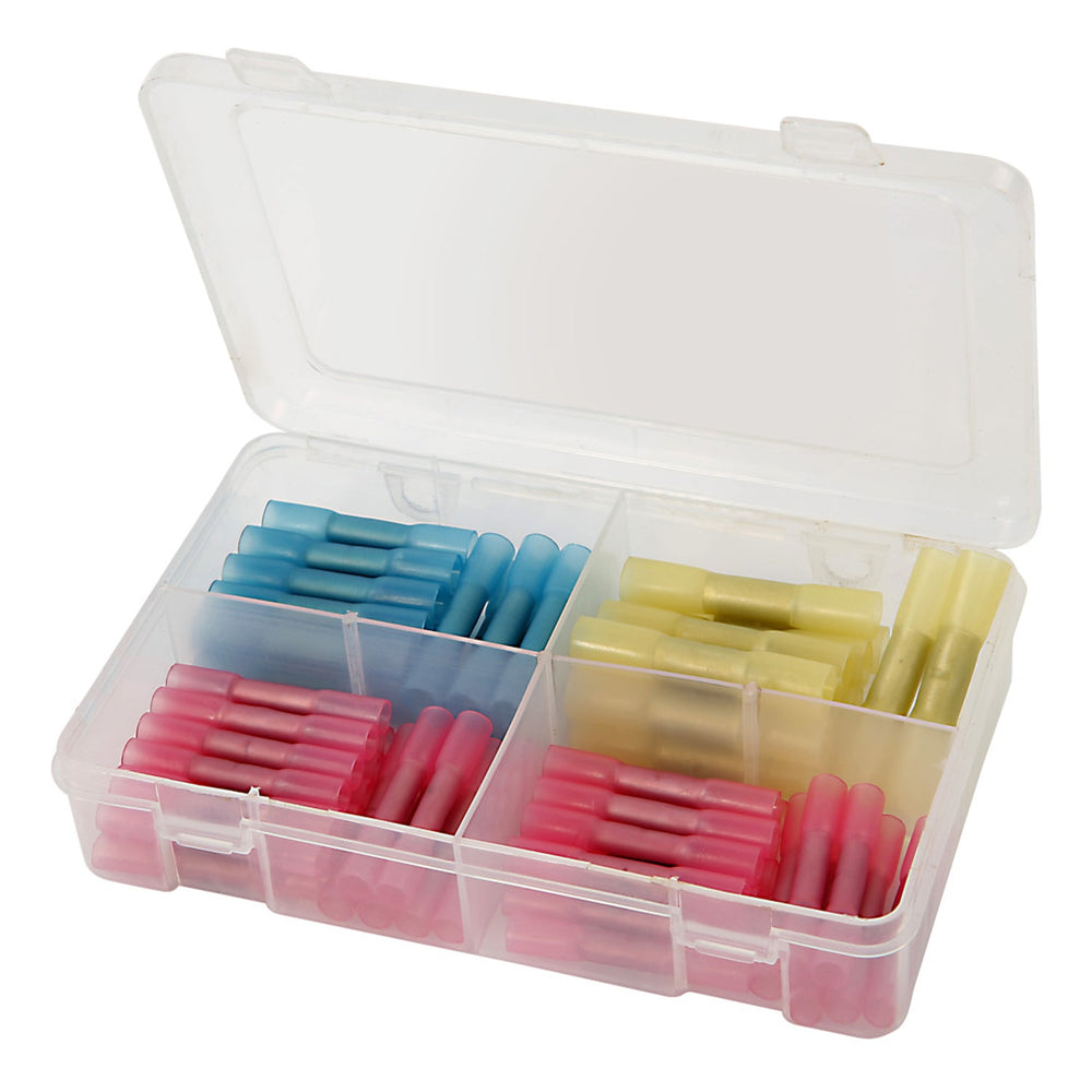Kit-set connettori termorestringenti per cavi elettrici, terminali a crimpare isolati e impermeabili per applicazioni marine, saldanti termoretraibili per fili giunti a saldare, di grado marino 64 pezzi