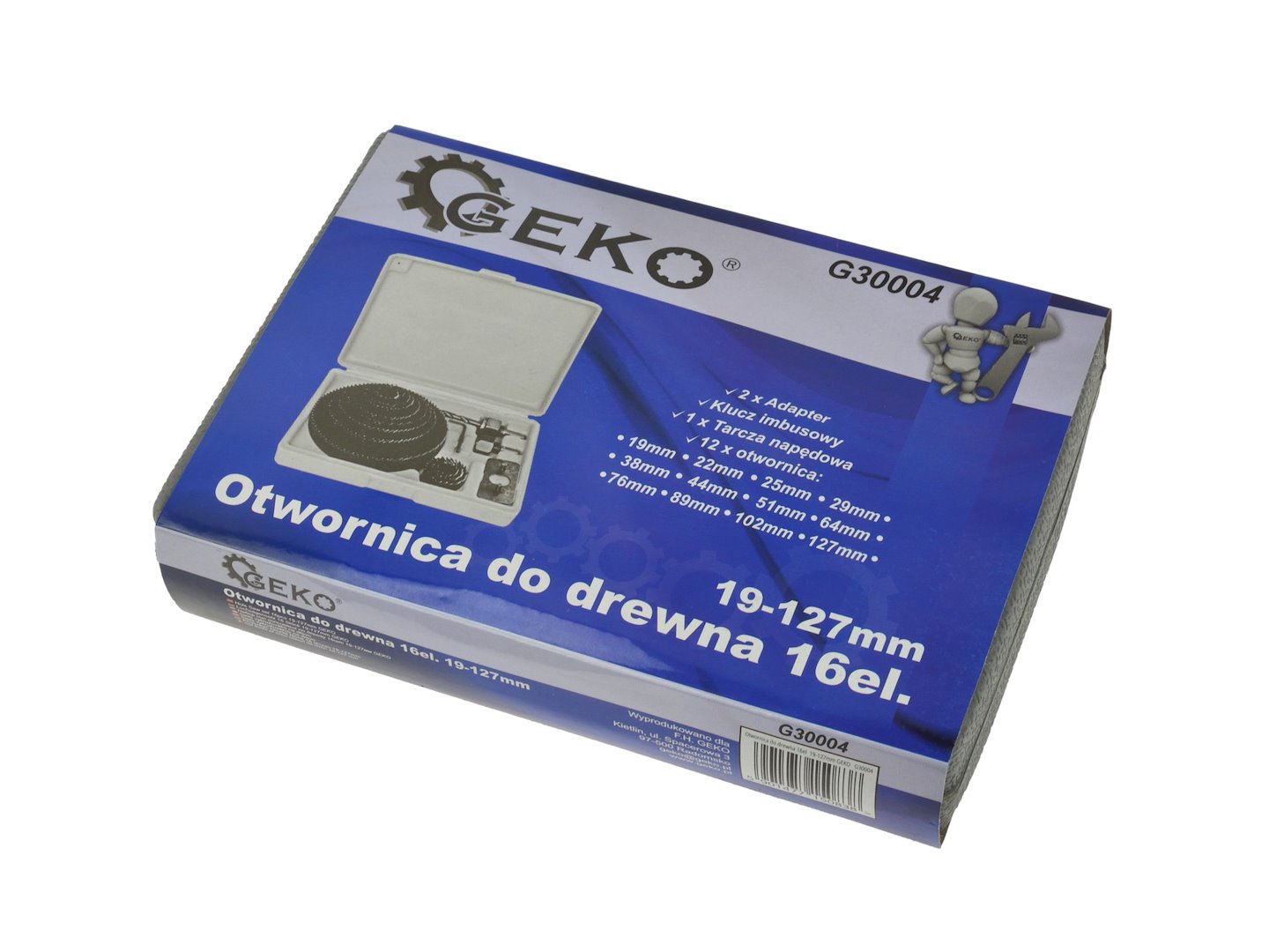 Kit-set di 16 seghe a tazza per legno e cartongesso, 19–127 mm