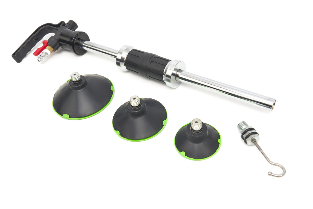 Kit-set di riparazione per carrozzeria auto con martello pneumatico scorrevole e ventosa, estrattori per ammaccature carrozzeria